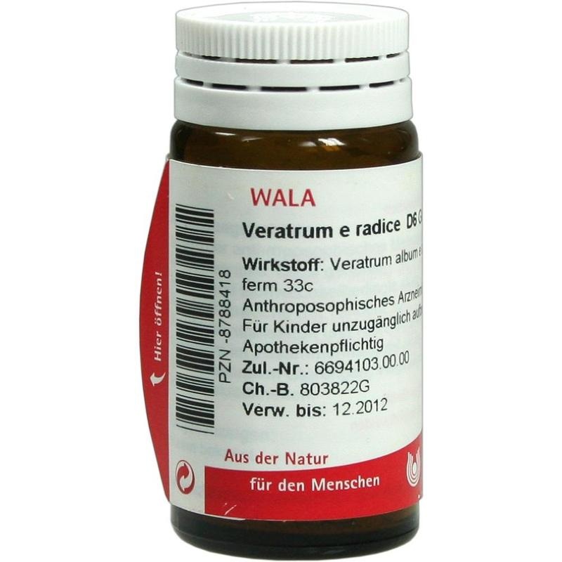VERATRUM E radice D 6 Globuli