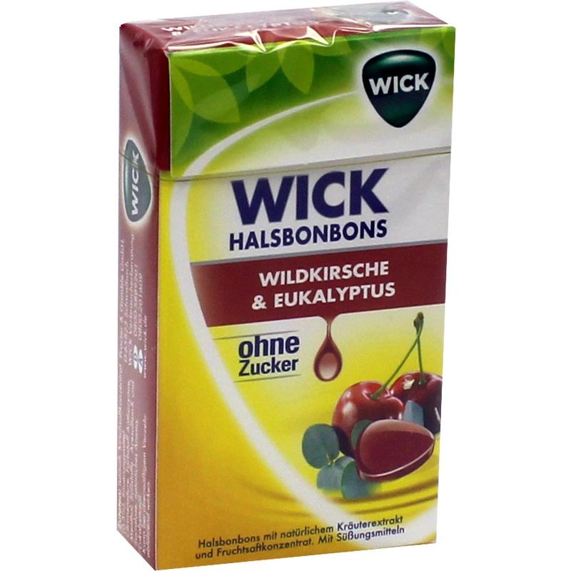 WICK Wildkirsche & Eukalyptus Bonbons o.Zucker