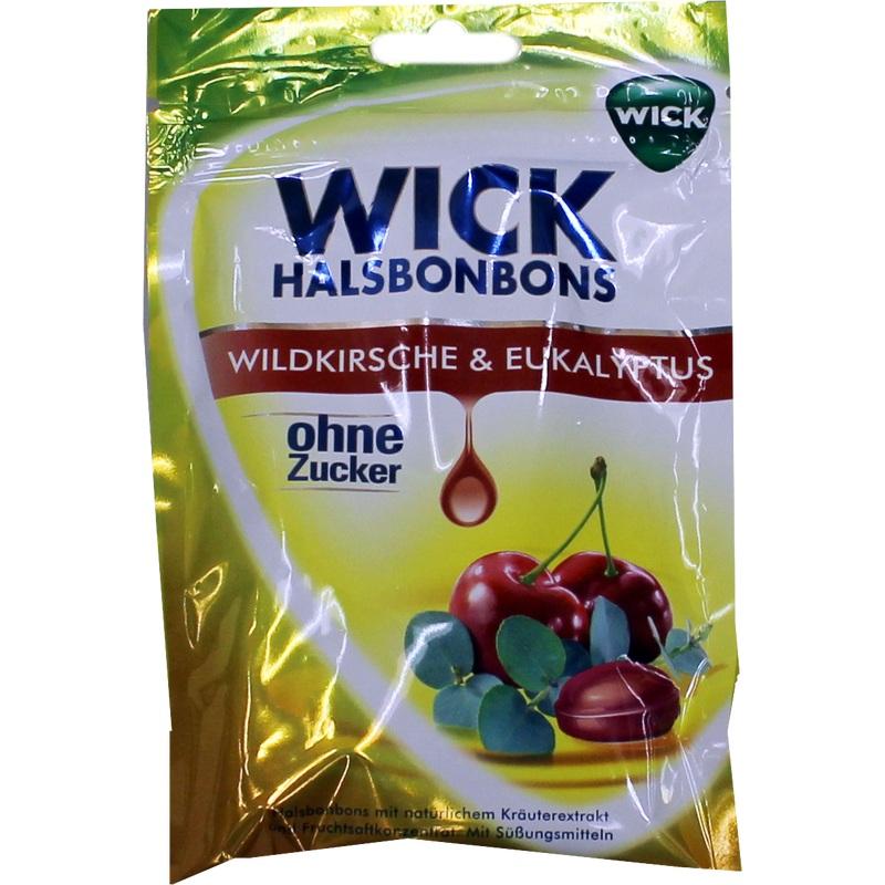 WICK Wildkirsche & Eukalyptus Bonbons o.Zucker