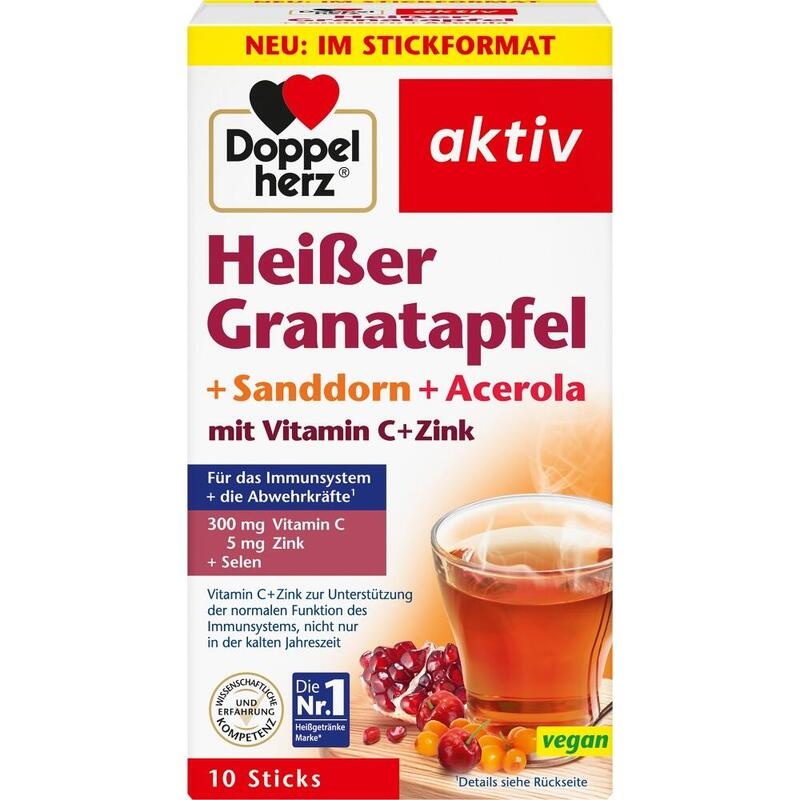 DOPPELHERZ heißer Granatapfel+Sanddorn+Acerola