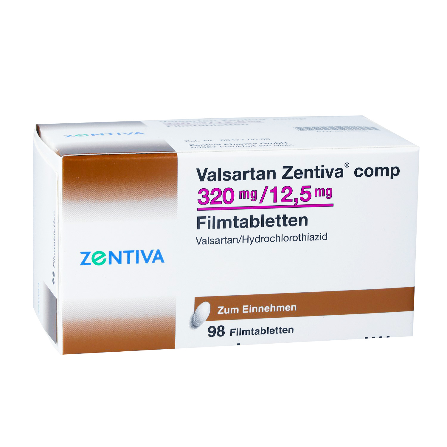 VALSARTAN Zentiva comp.320 mg/12,5 mg Filmtabl.