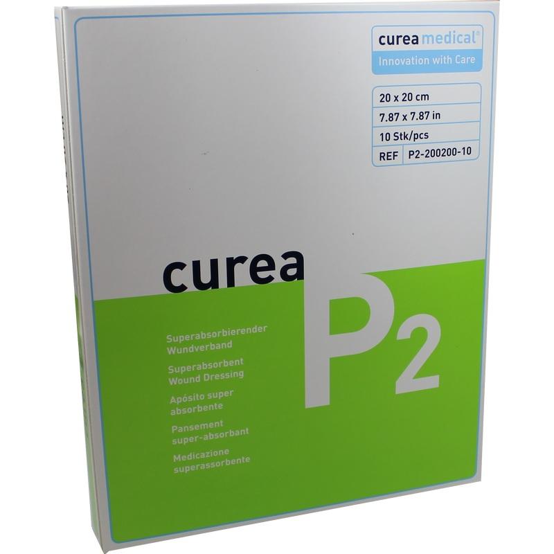 CUREA P2 superabsorb.Wundauflage 20x20 cm
