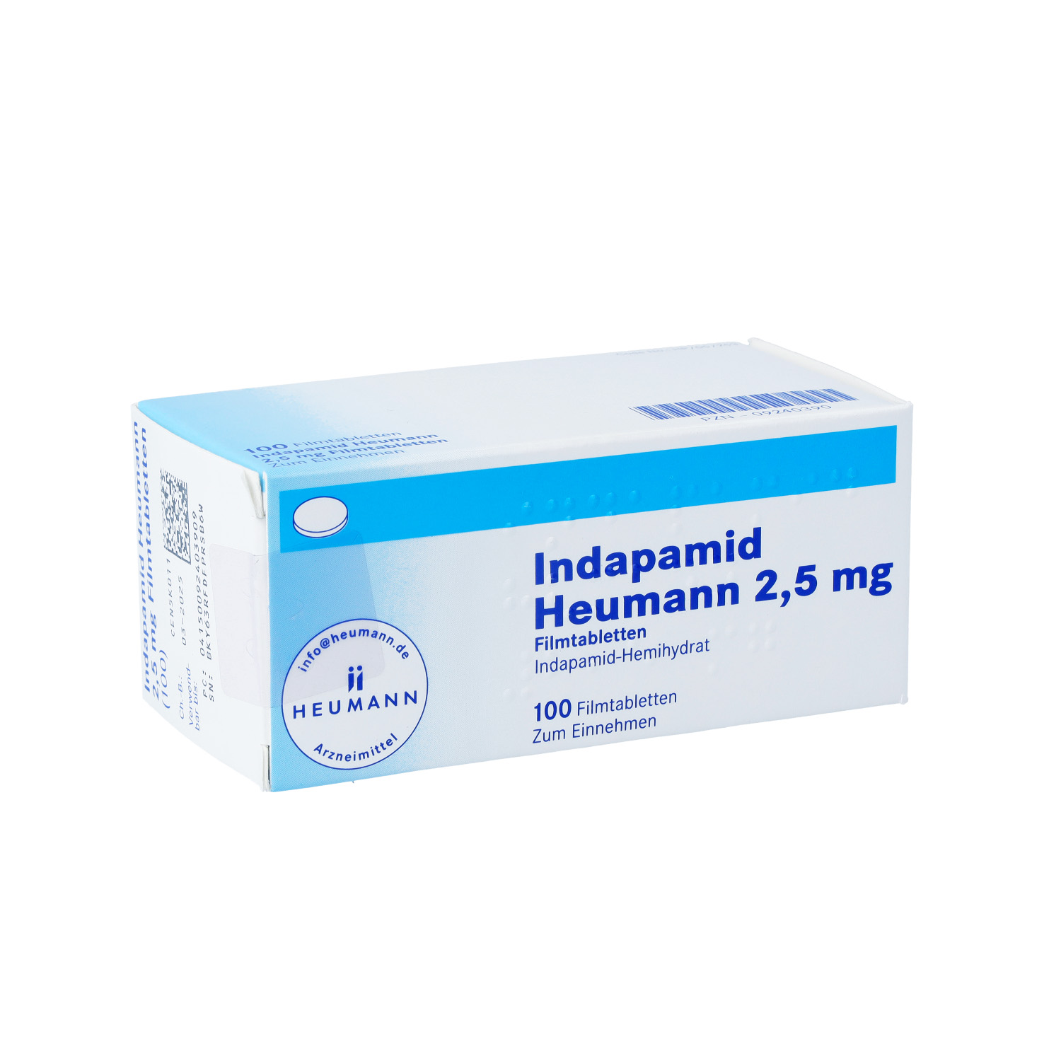 INDAPAMID Heumann 2,5 mg Filmtabletten