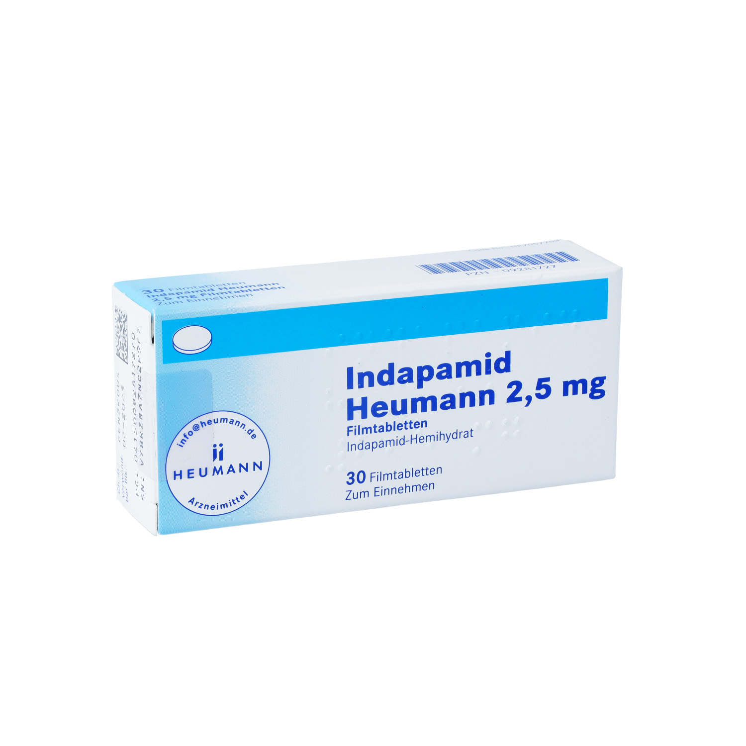 INDAPAMID Heumann 2,5 mg Filmtabletten