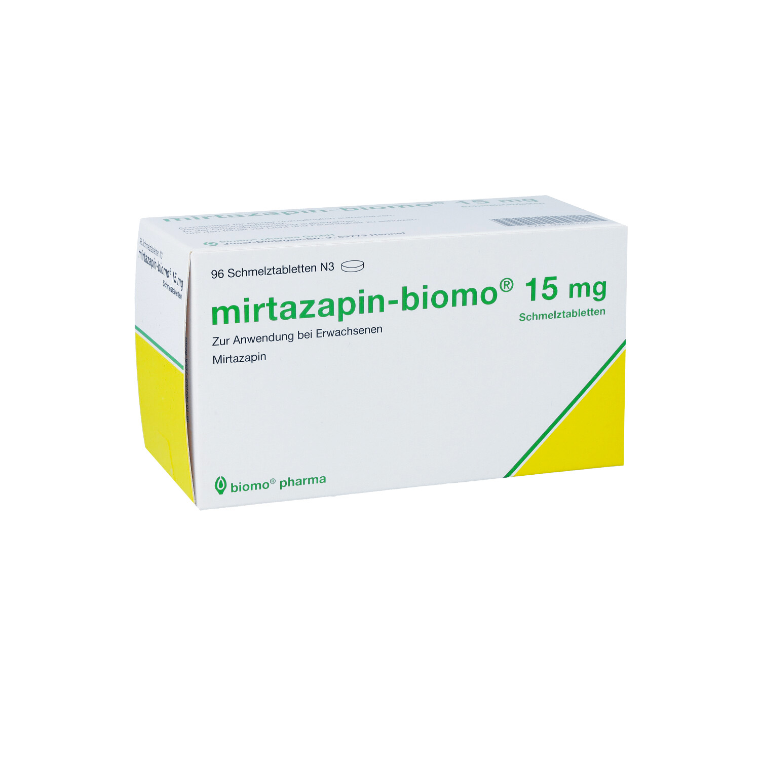 MIRTAZAPIN-biomo 15 mg Schmelztabletten
