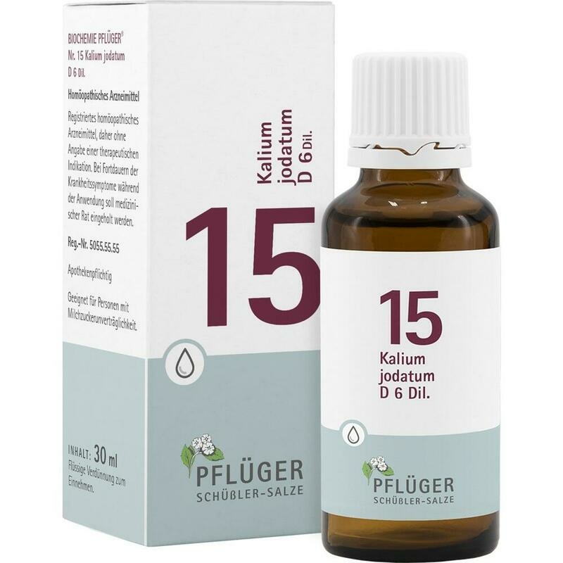 BIOCHEMIE Pflüger 15 Kalium jodatum D 6 Tropfen