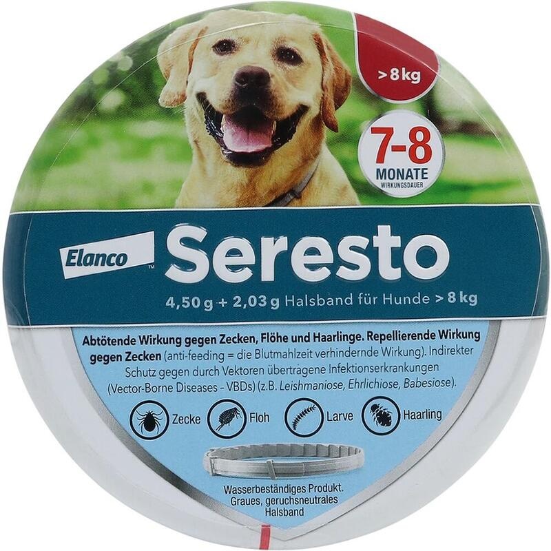 Seresto Halsband für Hunde über 8kg gegen Zecken und Flöhe