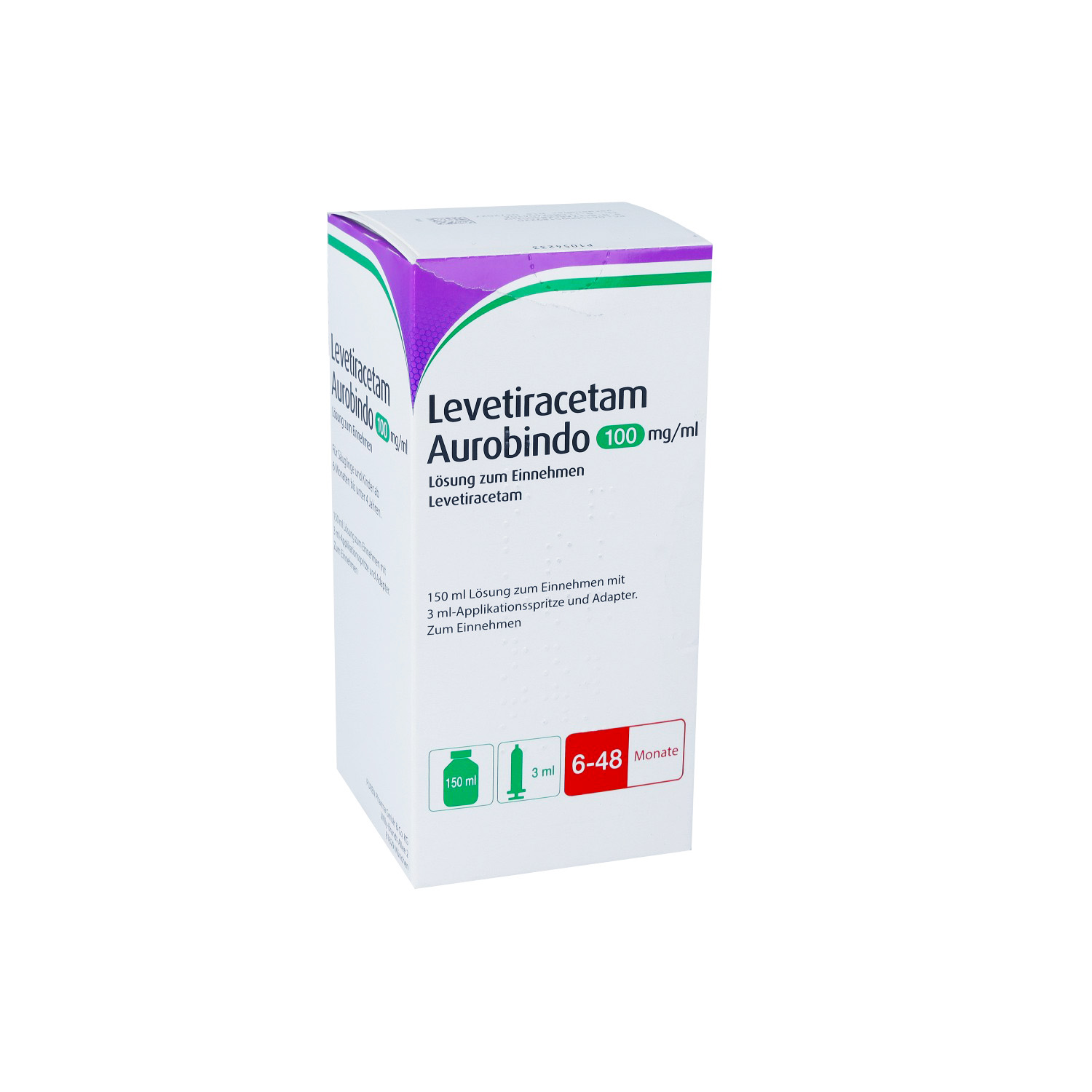 LEVETIRACETAM Aurob.100 mg/ml L.z.E.3ml Dos.Spr.