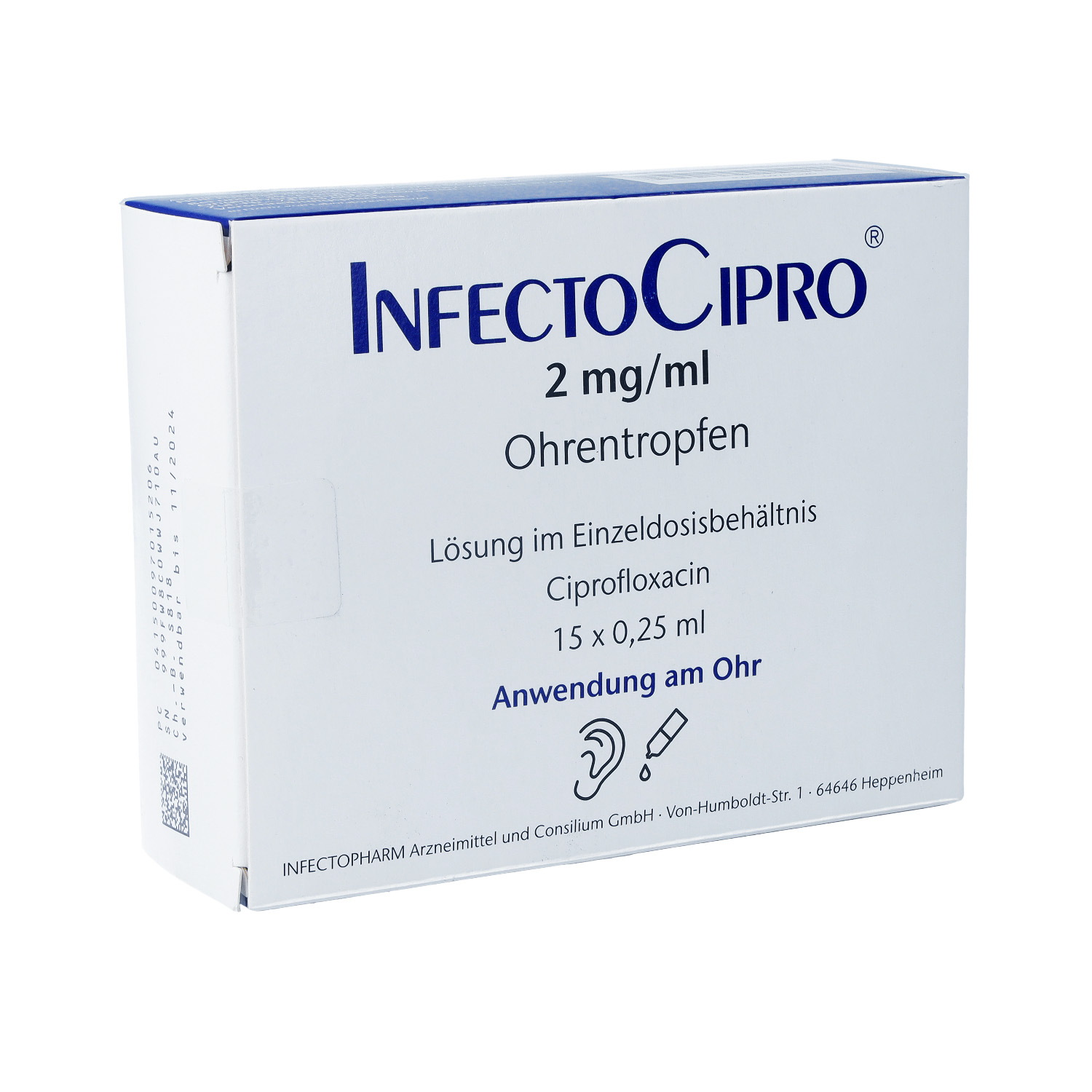 INFECTOCIPRO 2 mg/ml Ohrentropfen