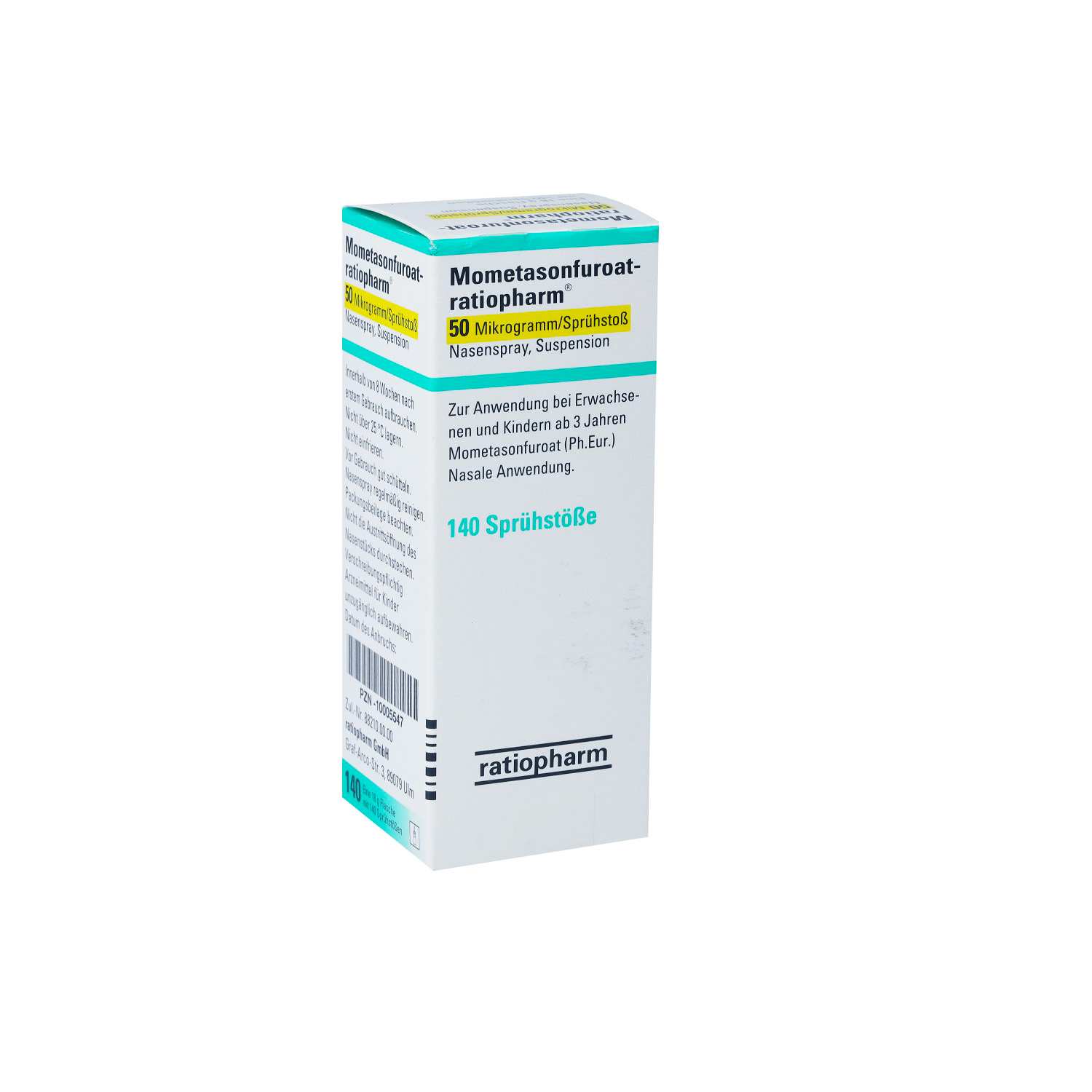 MOMETASONFUROAT-ratiopharm 50μg/Sprühst.140 Spr.St