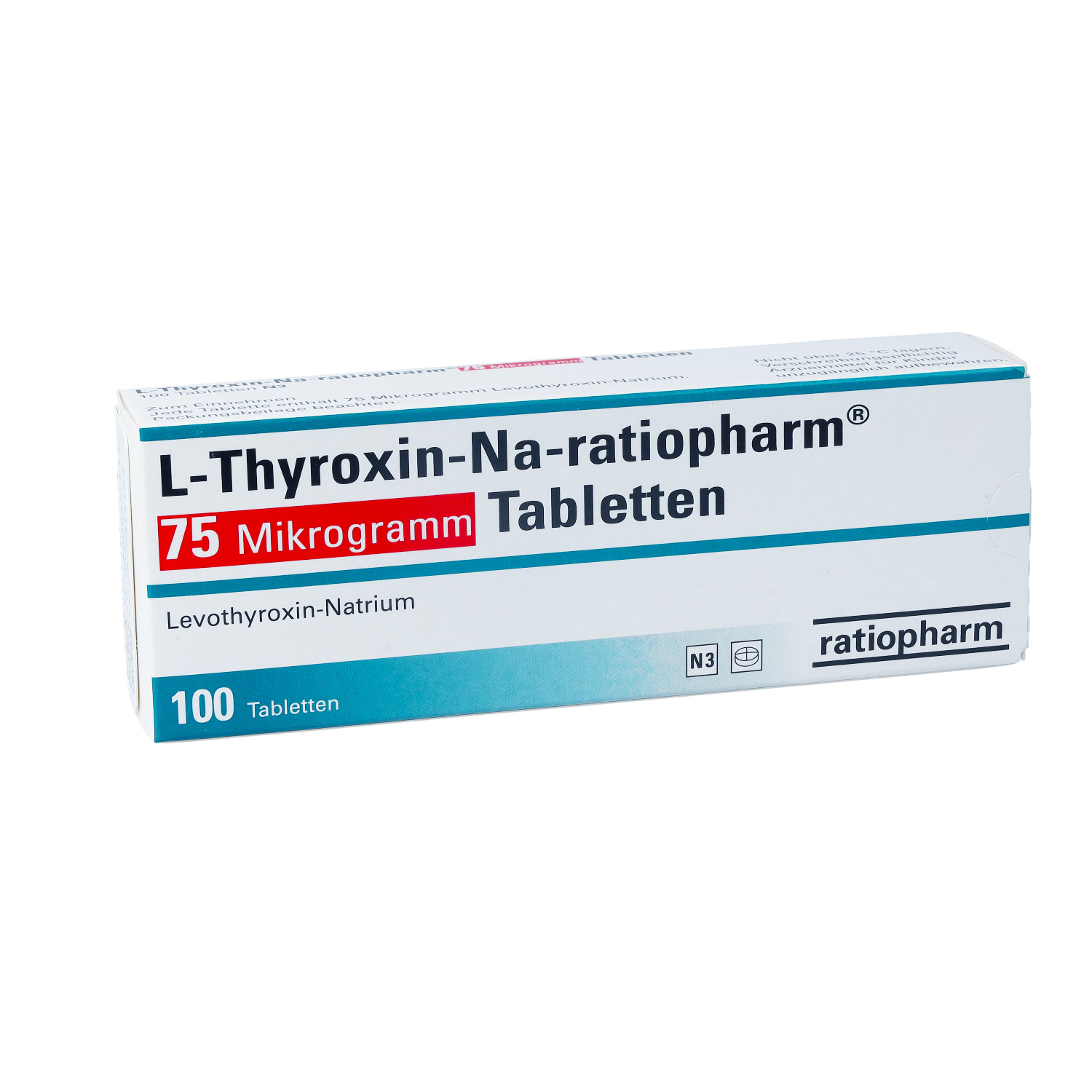 L-THYROXIN-Na-ratiopharm 75 Mikrogramm Tabletten