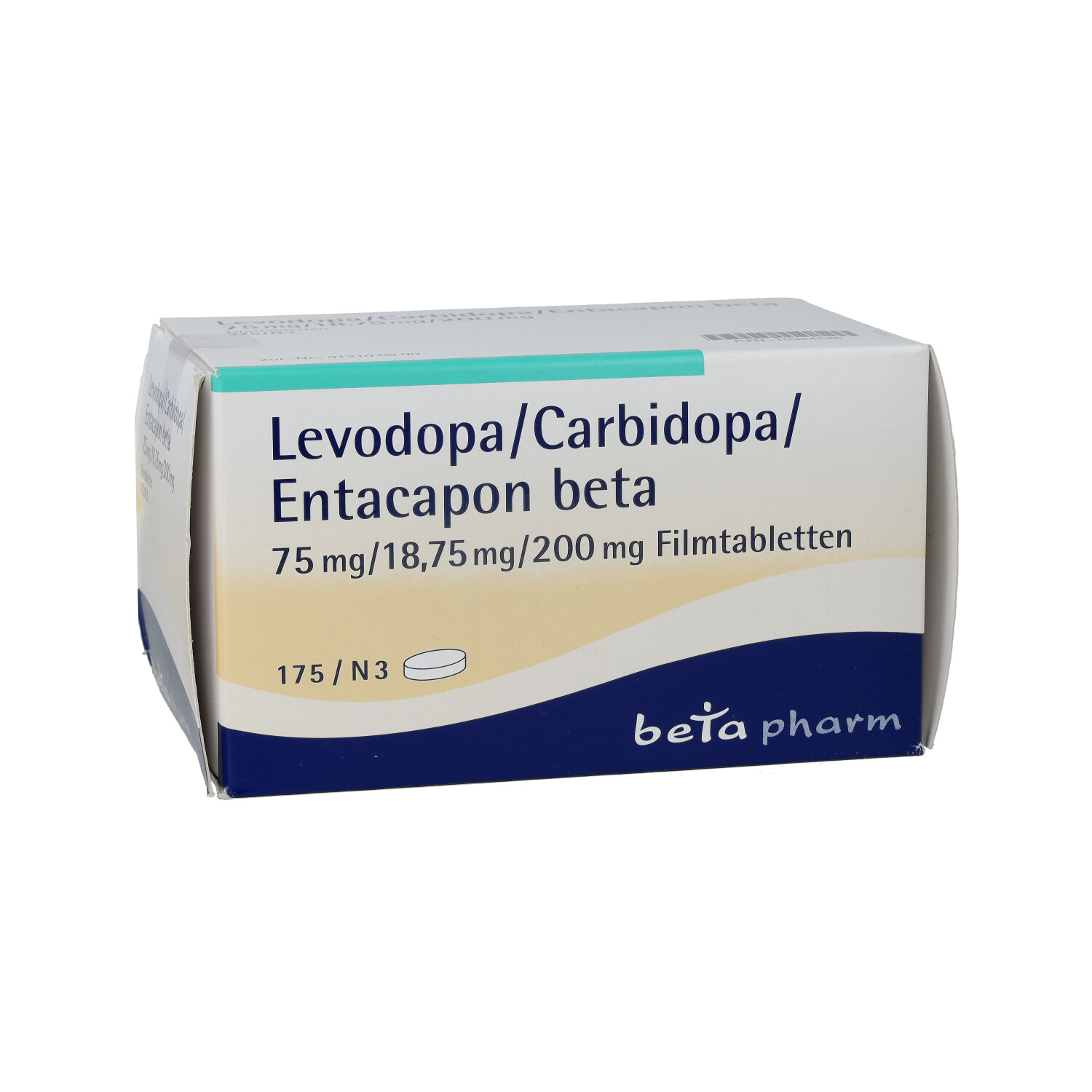 LEVODOPA/Carbidopa/Entacapon beta 75/18,75/200