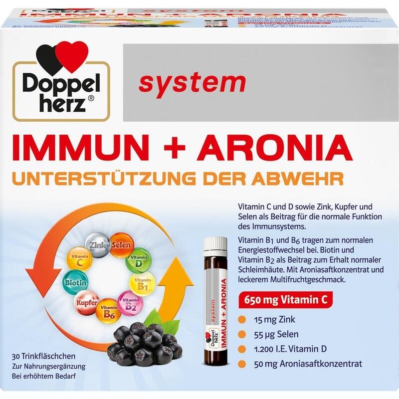 DOPPELHERZ Immun+Aronia system Ampullen