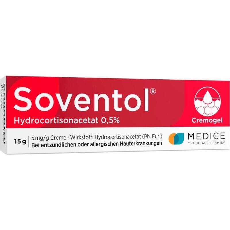 Soventol® HydroCortisonACETAT 0,5% bei Hautentzündungen, leichten Ekzemen & allergischen Reaktionen