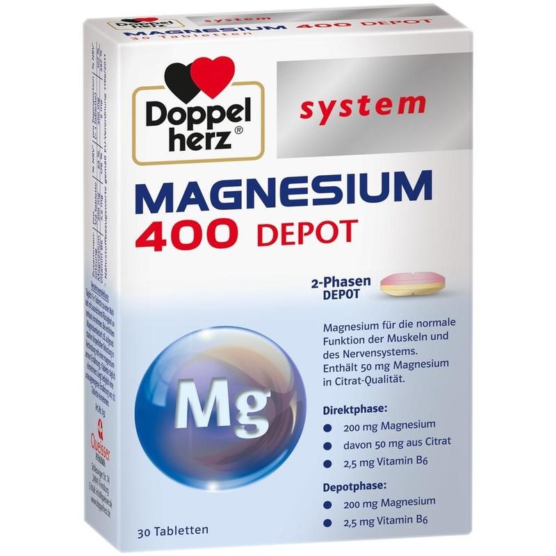 DOPPELHERZ Magnesium 400 Depot system Tabletten