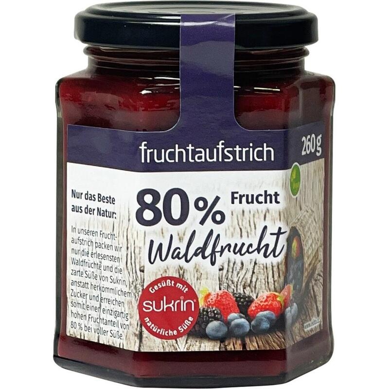 SUKRIN Fruchtaufstrich Waldfrucht 80%