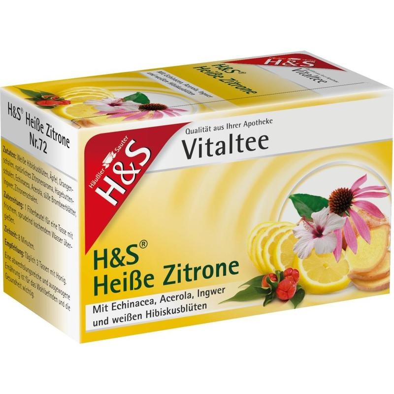 H&S heiße Zitrone Vitaltee Filterbeutel