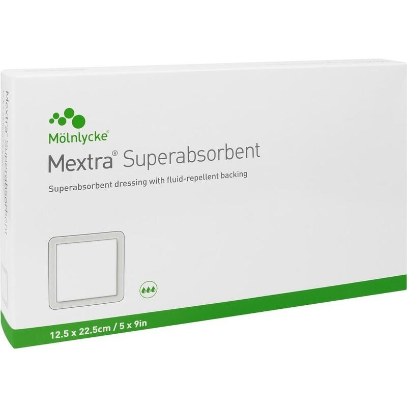 MEXTRA Superabsorbent Verband 12,5x22,5 cm