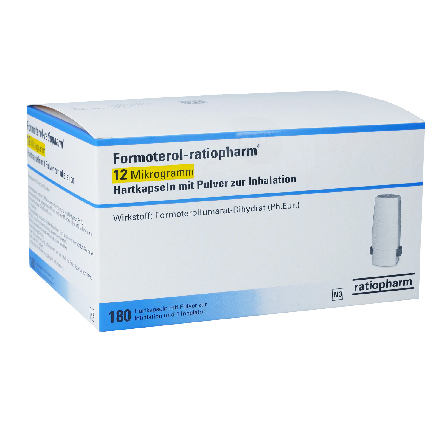 FORMOTEROL-ratiopharm 12 μg Hartkap.m.Pul.z.Inhal.