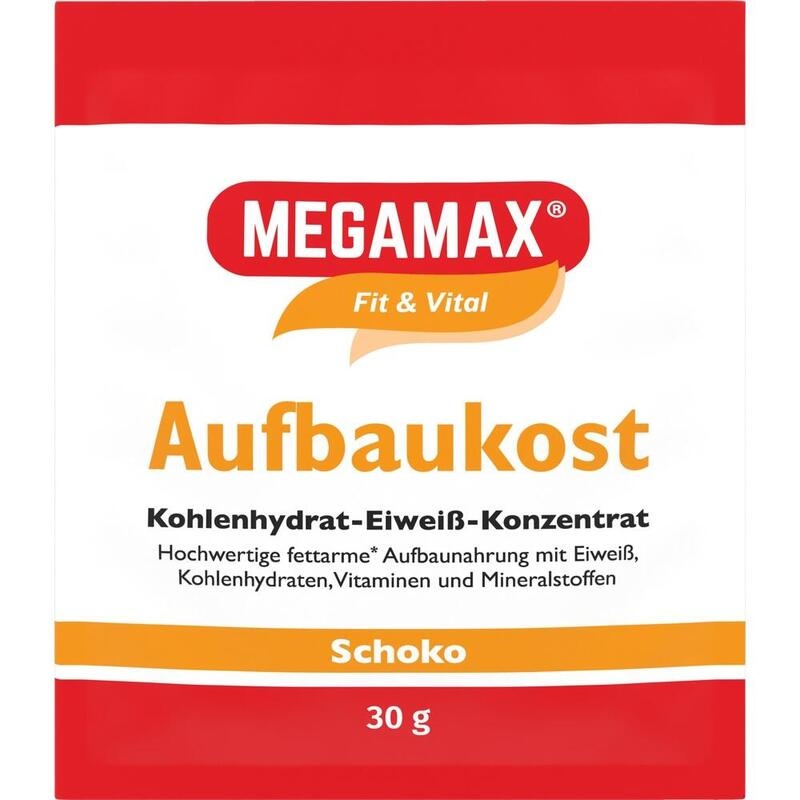 MEGAMAX Aufbaukost Schoko Pulver