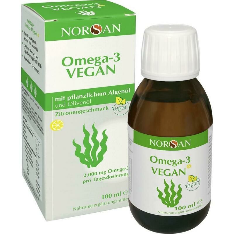 NORSAN Omega-3 Vegan flüssig – Algenöl mit 2.000 mg Omega-3 & Vitamin D3