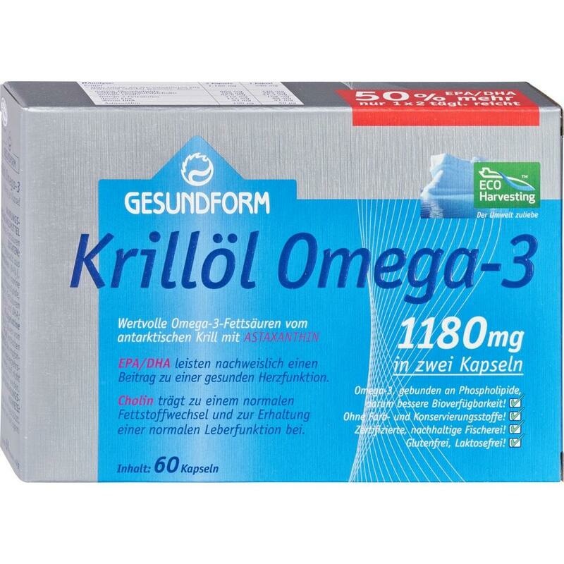 GESUNDFORM Krillöl 1180 mg Antarktis Kapseln