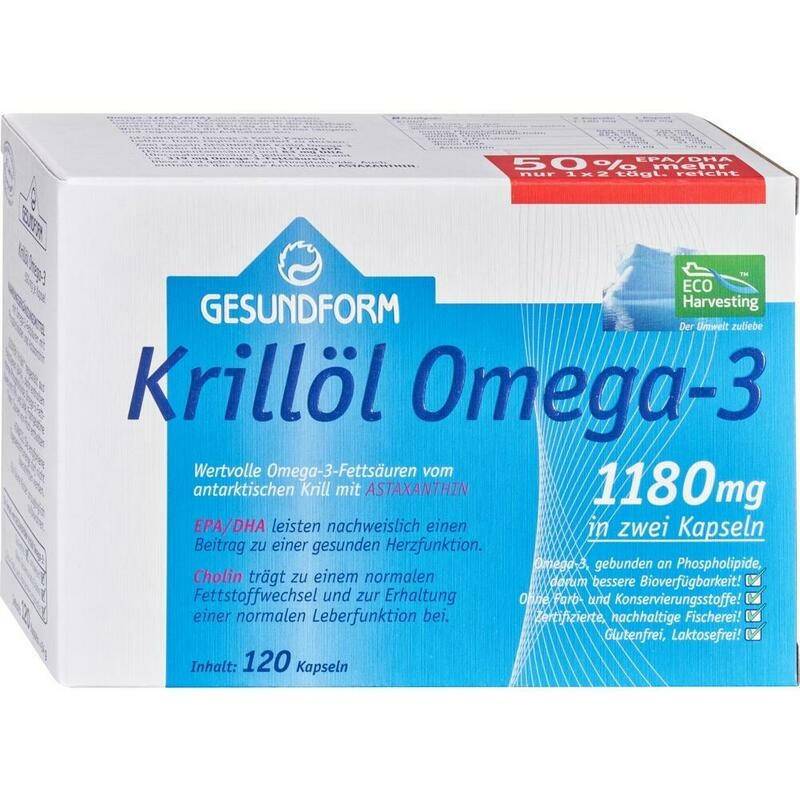 GESUNDFORM Krillöl 1180 mg Antarktis Kapseln