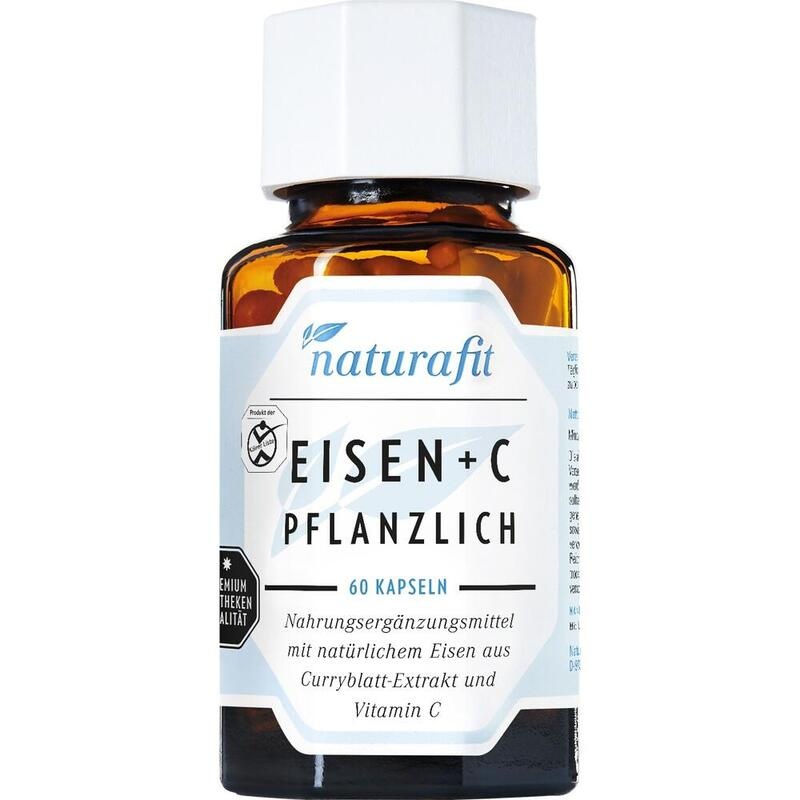 NATURAFIT Eisen plus C pflanzlich Kapseln