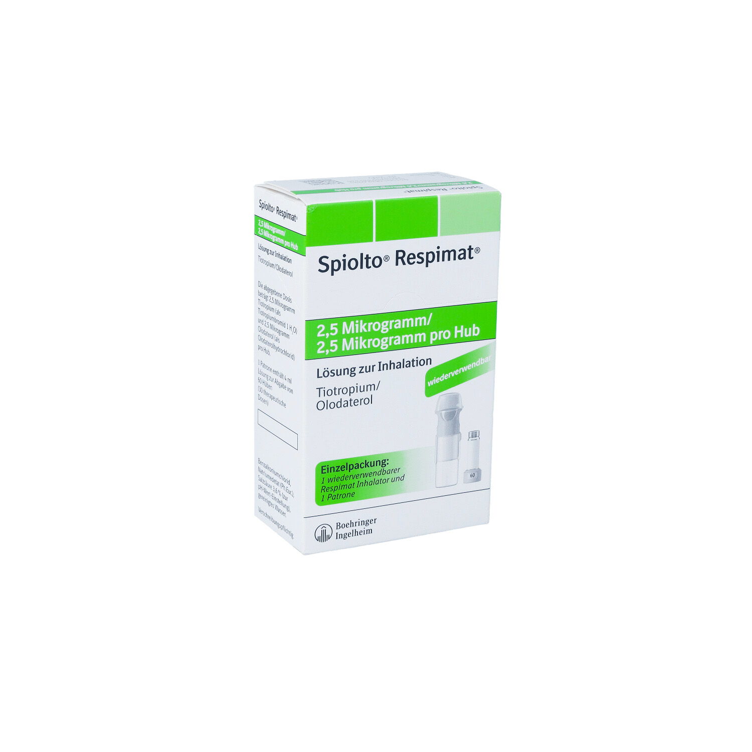 SPIOLTO Respimat 2,5 μg/2,5 μg Hub wiederverwendb.
