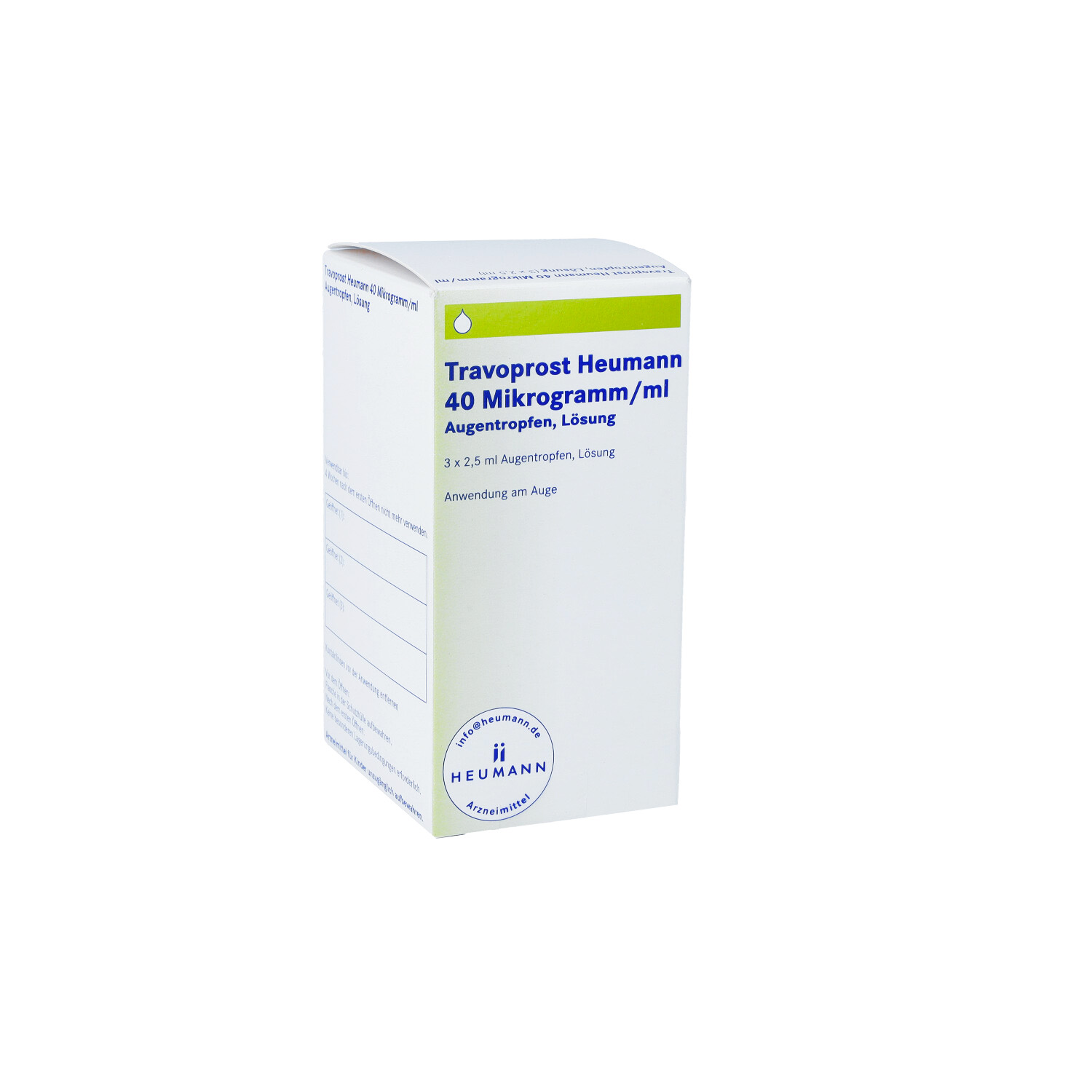 TRAVOPROST Heumann 40 Mikrogramm/ml Augentropfen