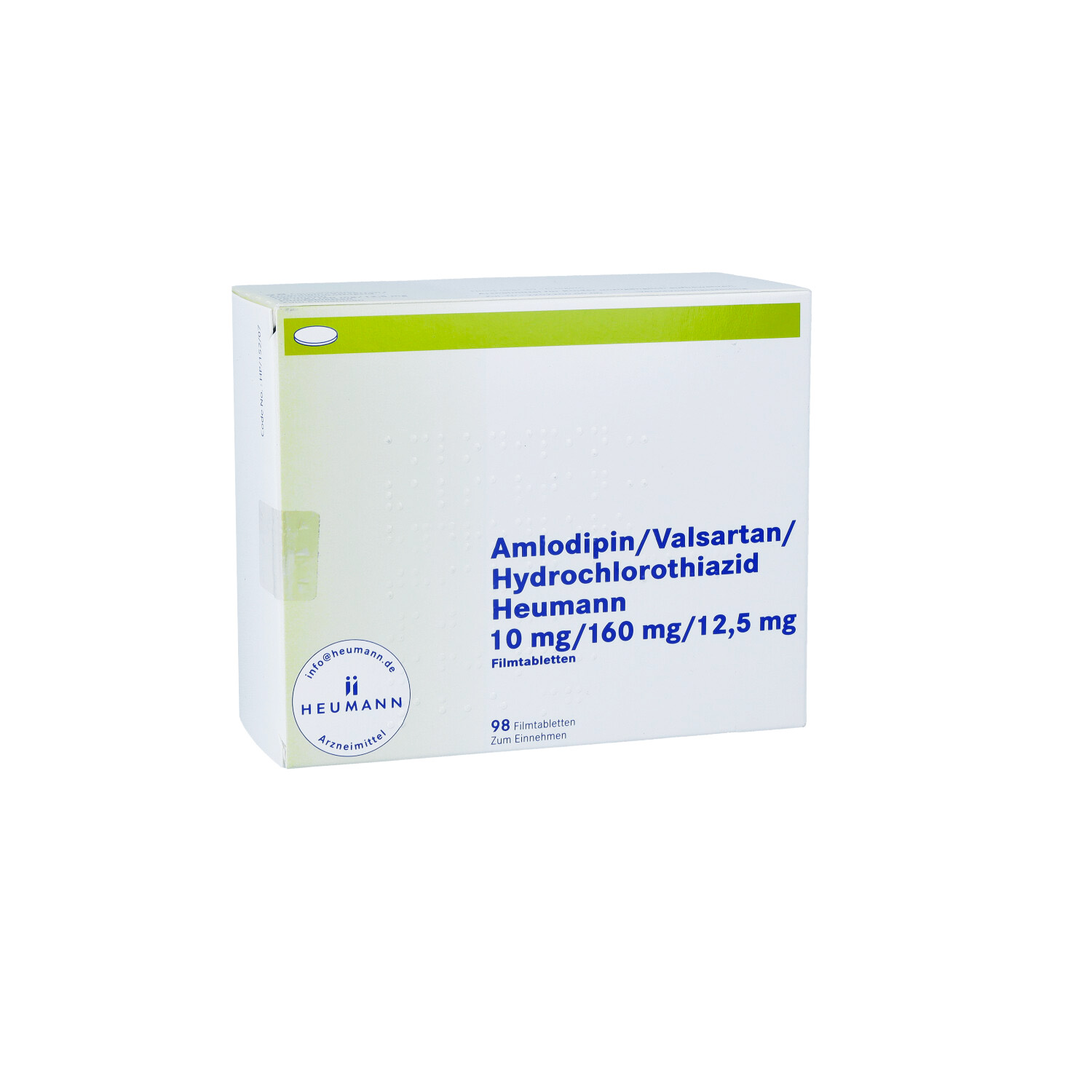 AMLODIPIN/Valsartan/HCT Heumann 10/160/12,5mg FTA