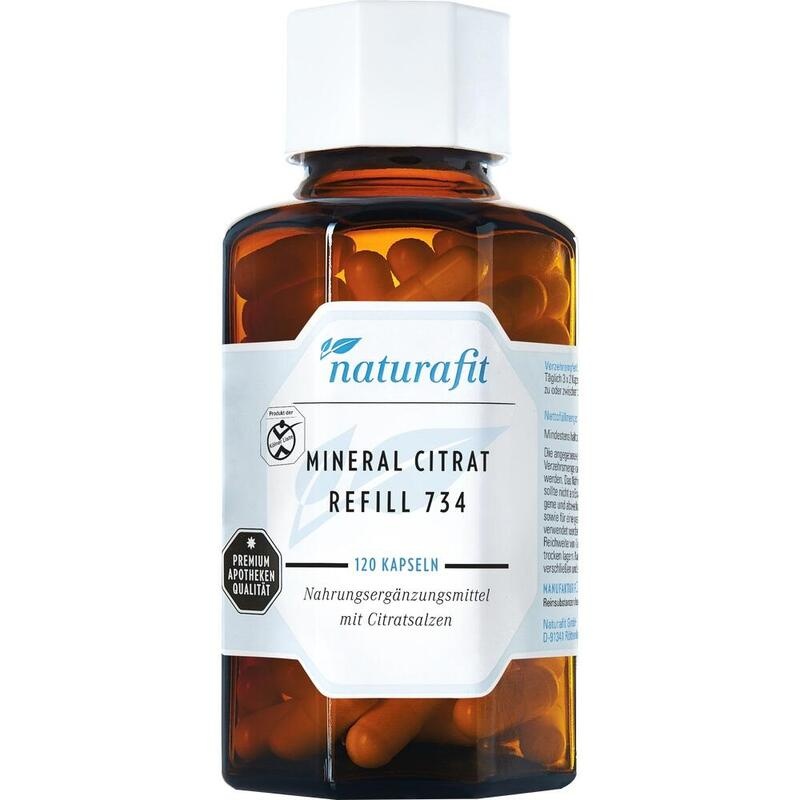 NATURAFIT Mineral Citrat Refill 734 Kapseln