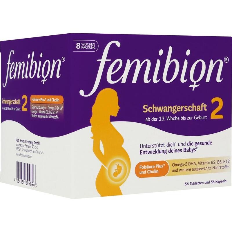 Femibion 2 Schwangerschaft – Folsäure, DHA & Vitamine ab SSW 13–40