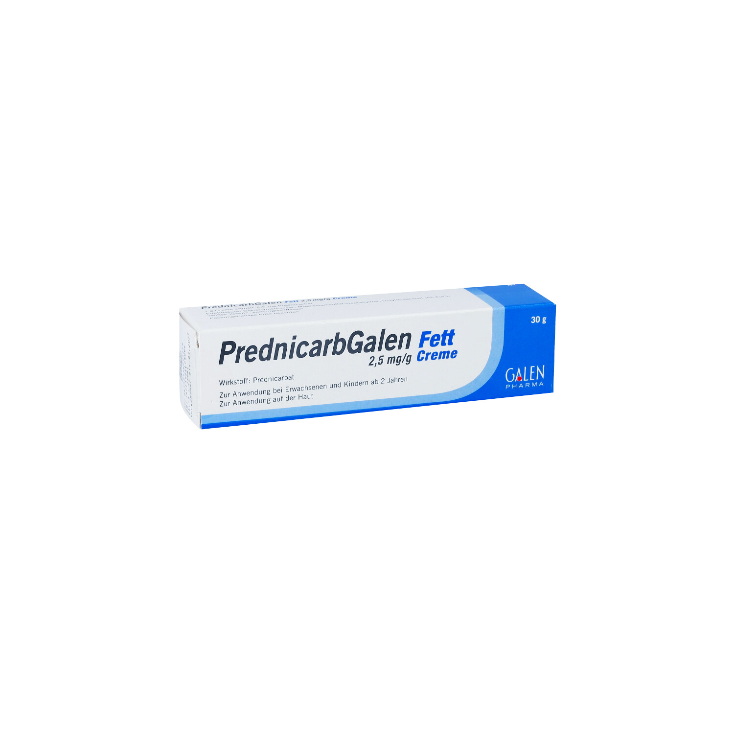 PREDNICARBGALEN Fett 2,5 mg/g Creme