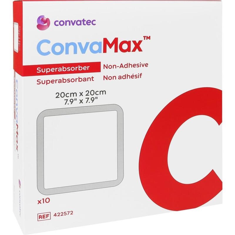 CONVAMAX Superabsorber nicht adhäsiv 20x20 cm