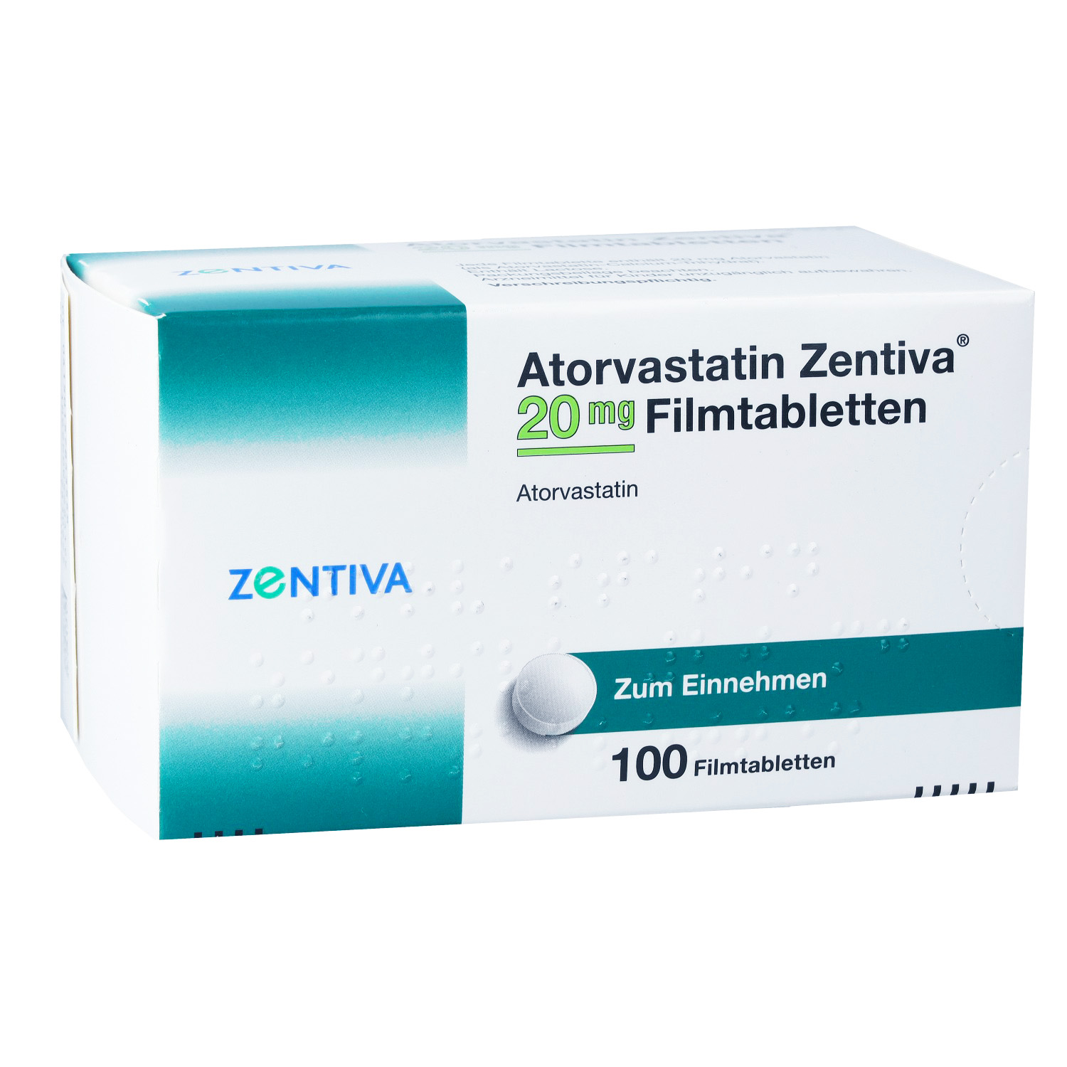 ATORVASTATIN Zentiva 20 mg Filmtabletten