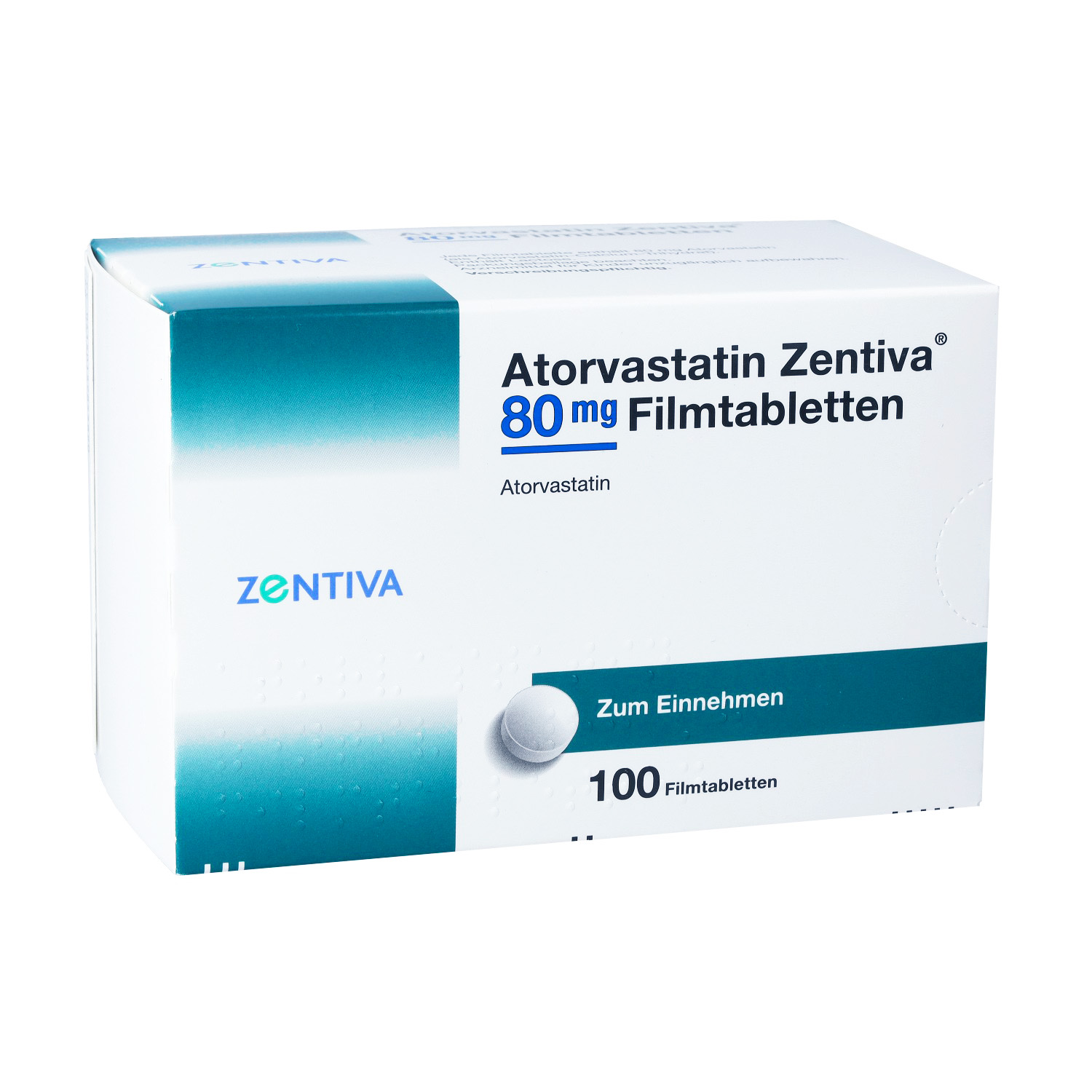 ATORVASTATIN Zentiva 80 mg Filmtabletten