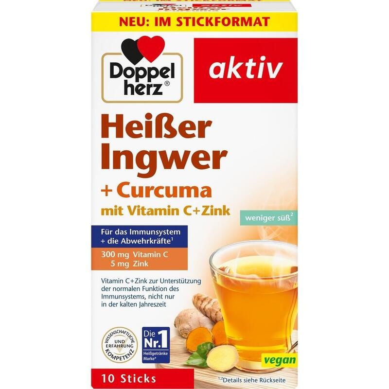 DOPPELHERZ heißer Ingwer+Curcuma Beutel