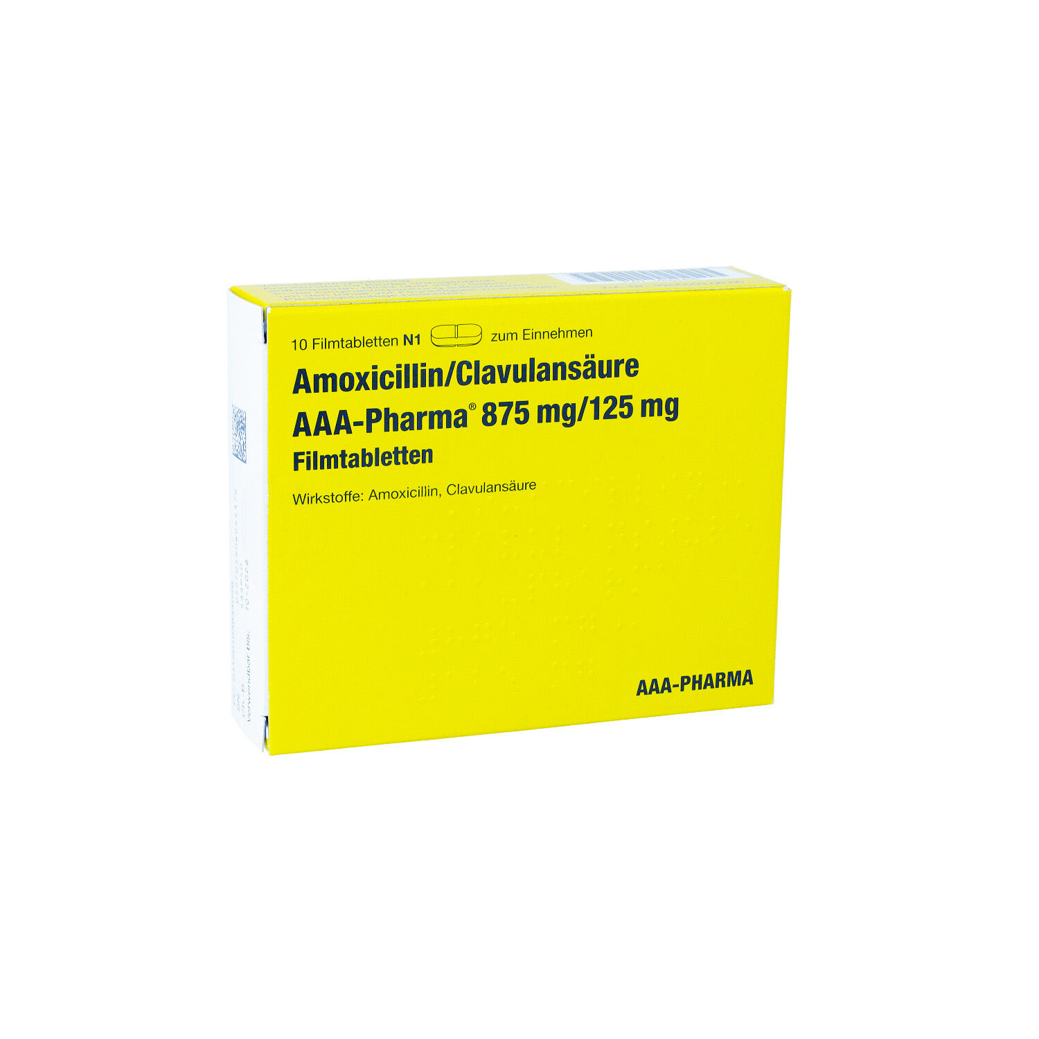 AMOXICILLIN/Clavulansäure AAA-Pharma 875 mg/125 mg