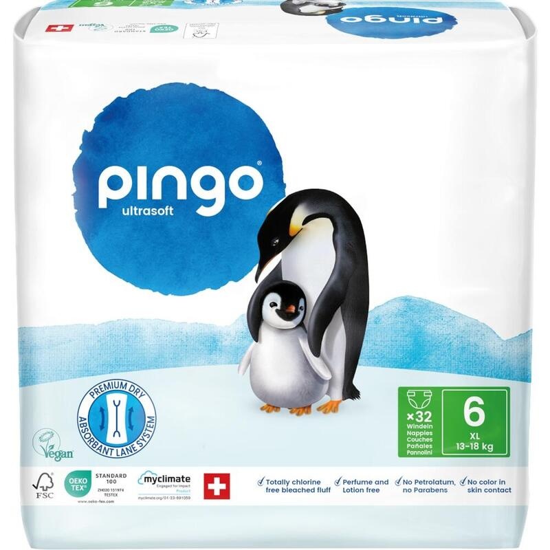 BIO WINDELN Nr.6 XL 13-18 kg Pinguin PINGO SWISS