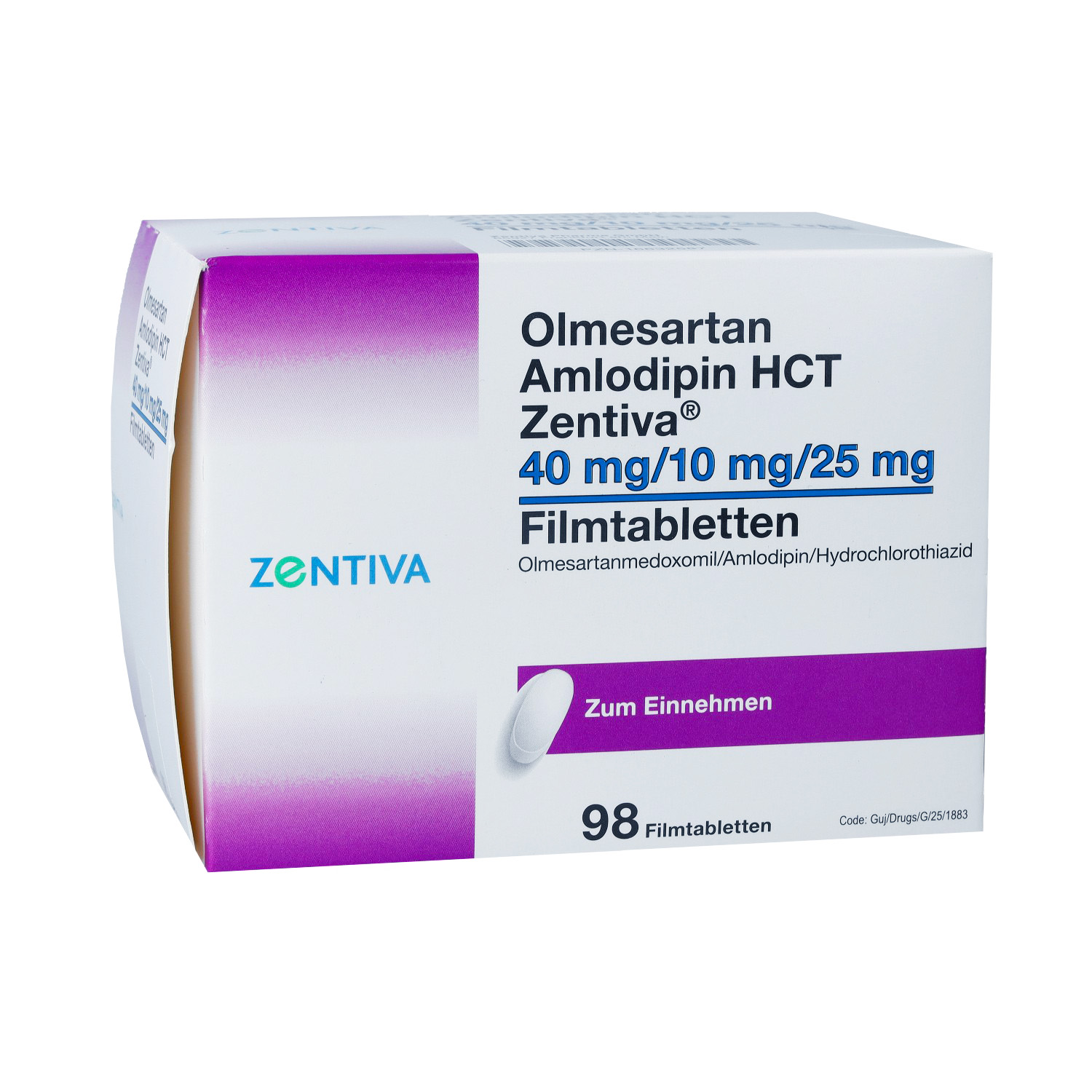 OLMESARTAN Amlodipin HCT Zentiva 40/10/25 mg FTA