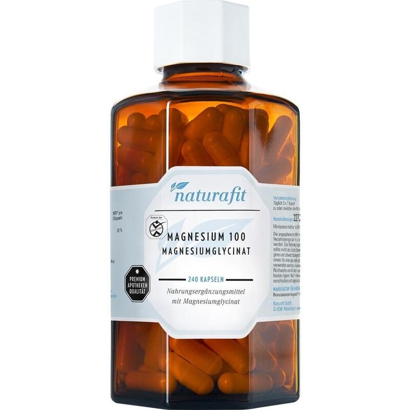 NATURAFIT Magnesium 100 mg Magnesiumglycinat Kaps.