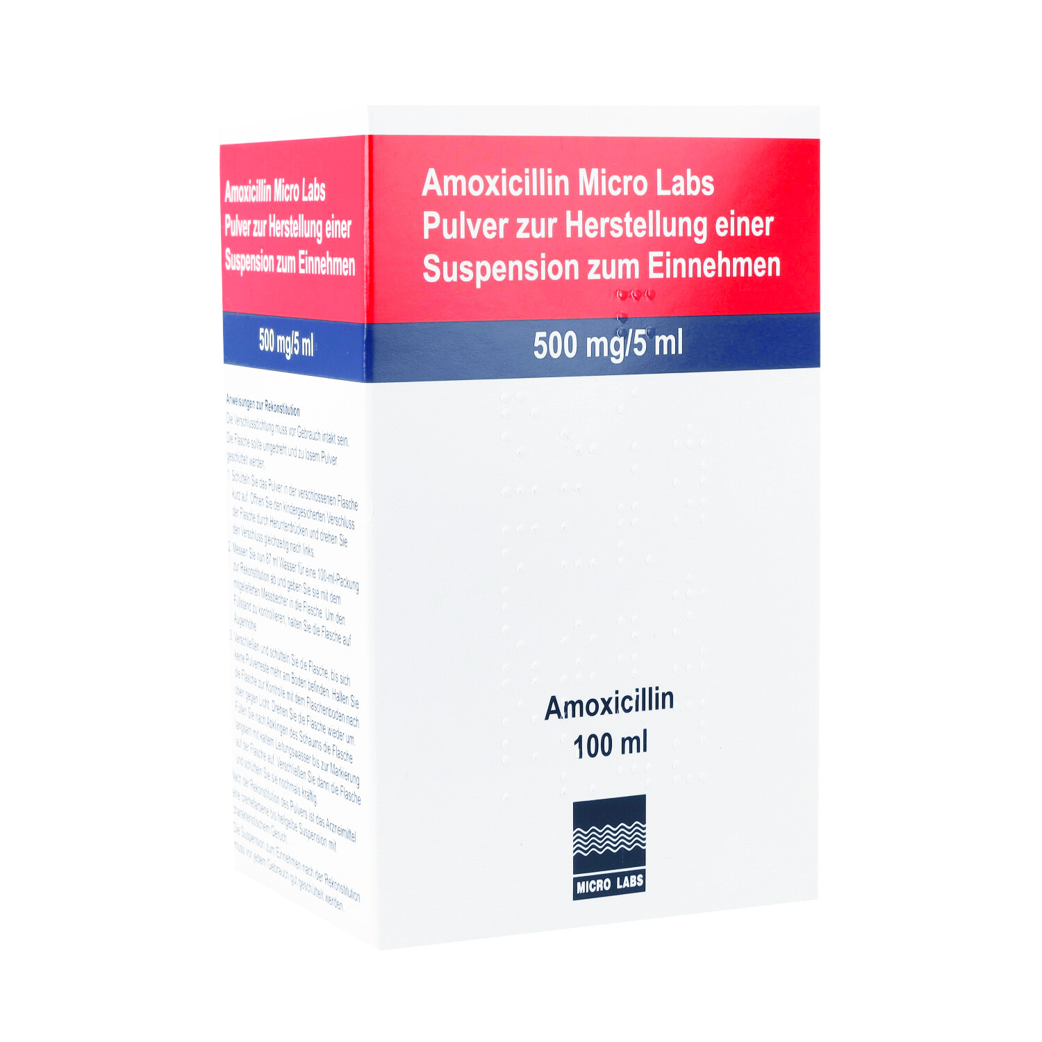 AMOXICILLIN Micro Labs 500 mg/5 ml Plv.Sus.-Herst.