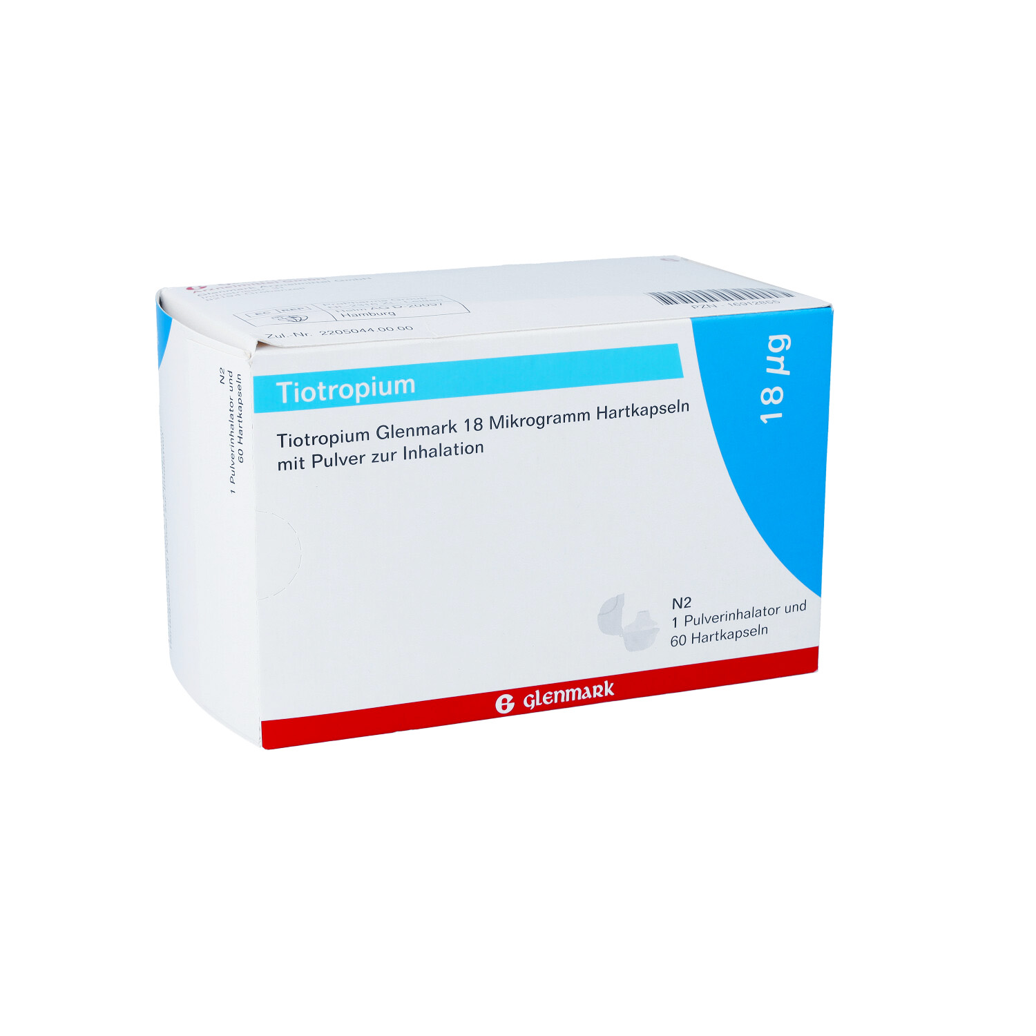 TIOTROPIUM Glenmark 18 μg Hkp.m.Plv.z.Inh.+Inhaler