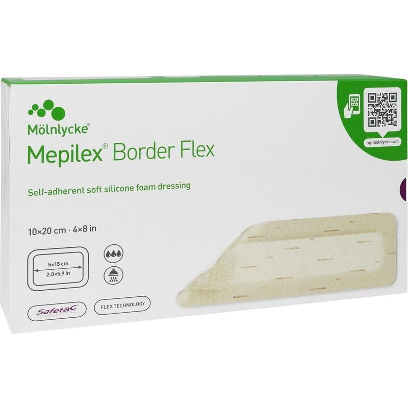MEPILEX Border Flex Schaumverb.haft.10x20 cm