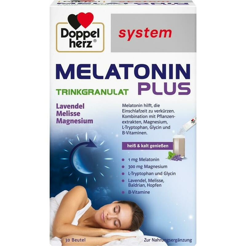DOPPELHERZ Melatonin Plus Trinkgranulat system Btl