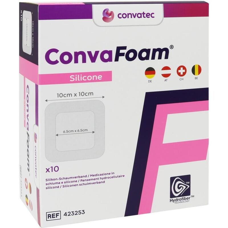CONVAFOAM Silicone Verband 10x10 cm