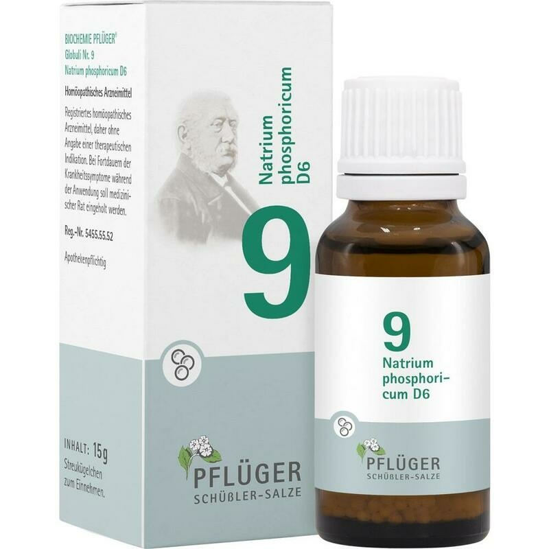 BIOCHEMIE Pflüger 9 Natrium phosphoricum D 6 Glob.