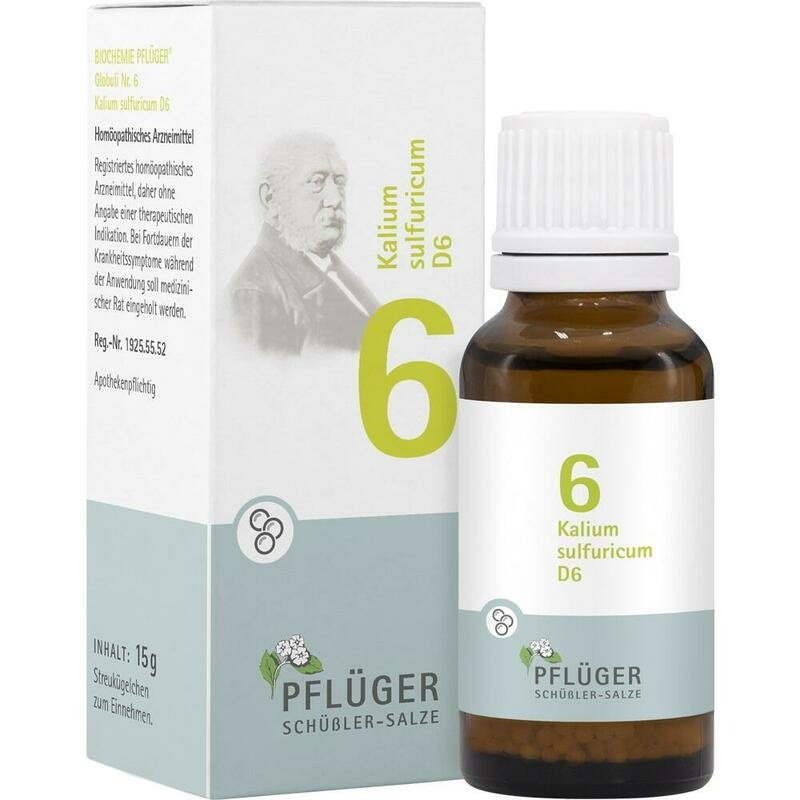 BIOCHEMIE Pflüger 6 Kalium sulfuricum D 6 Globuli