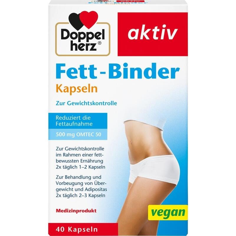 DOPPELHERZ Fett-Binder Kapseln